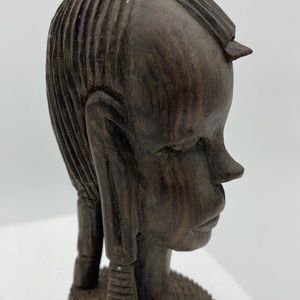 Genuine Besmo Product Hand Carved Wooden African Tribal Figurine